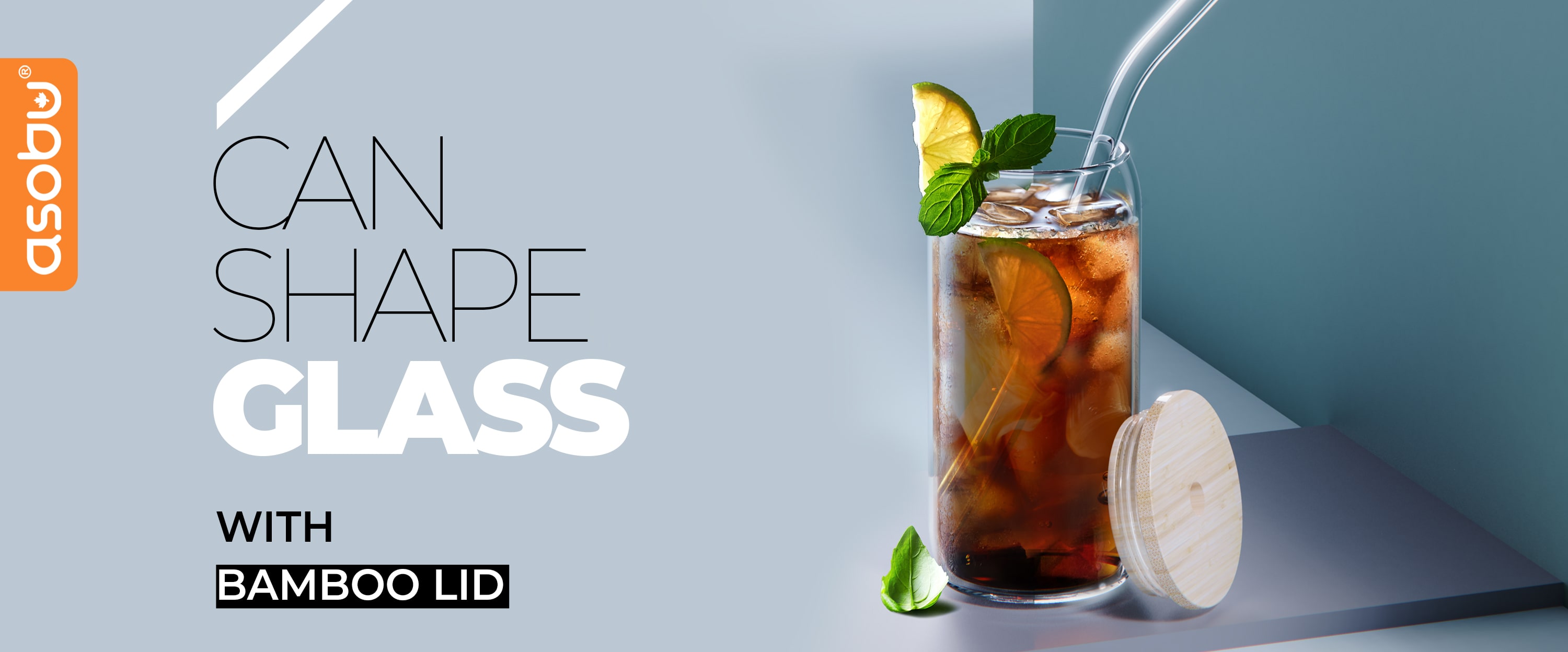 ASOBU GLASS STRAW TUMBLER - GWS16